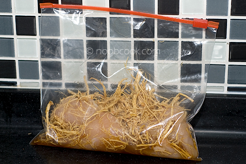 Ginseng Chicken Foil Packet Recipe