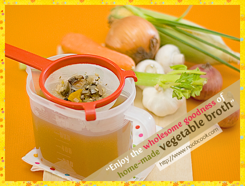 Home made vegetable broth