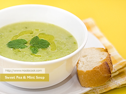 Sweet Pea and Mint Soup