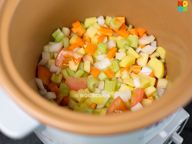 Diced Vegetables (Chinese Minestrone Soup Recipe)