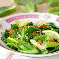 Stir-fried Baby Kailan with Salted Fish Recipe
