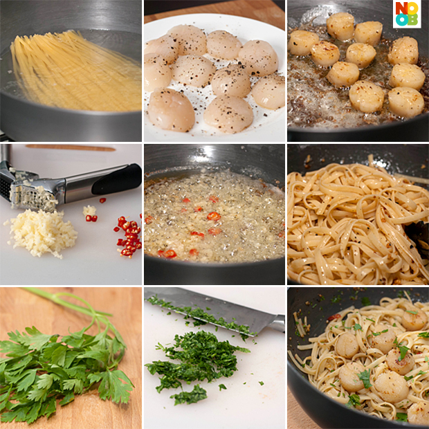 Scallops Aglio Olio Recipe