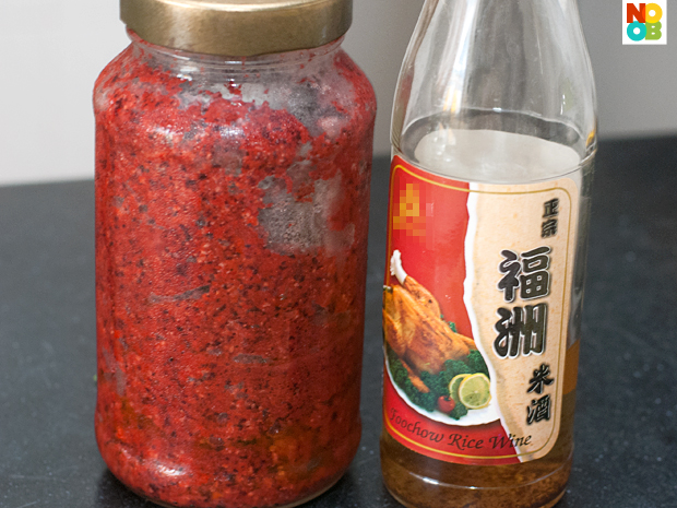 Red Glutinous Wine Lees & RIce WIne