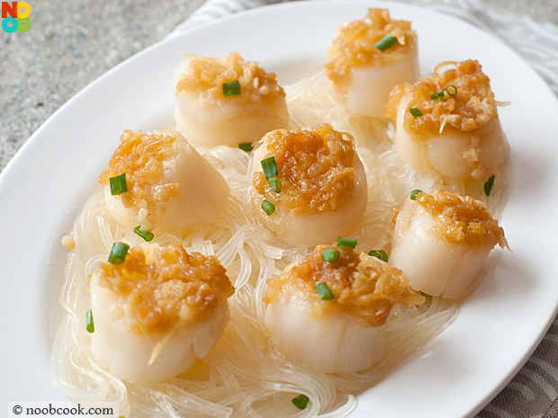 Steamed Scallops with Glass Noodles - The Woks of Life