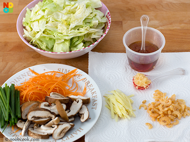 Stir-Fry Cabbage Ingredients