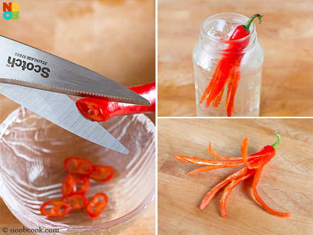 How to cut chilli