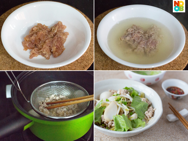 Cooking Minced Pork (Bak Chor)