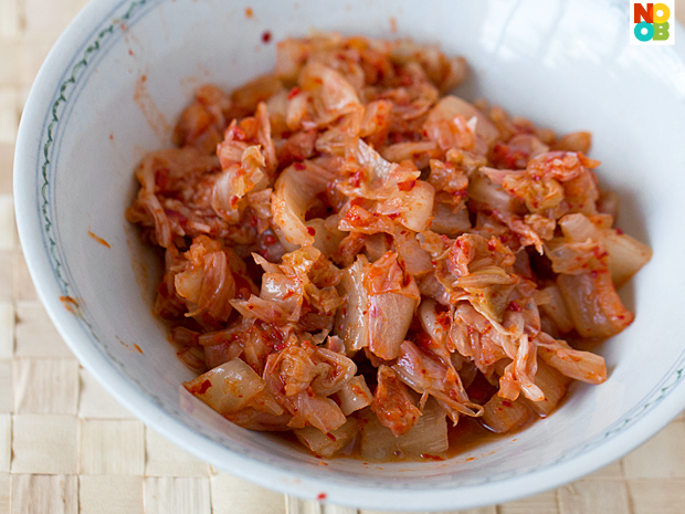 Cut kimchi