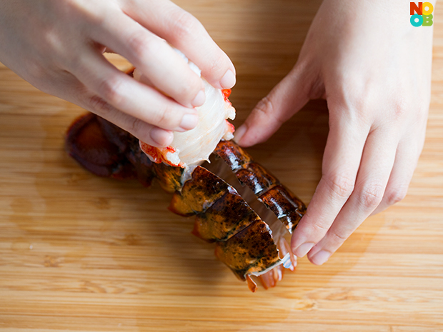 How to butterfly lobster tail