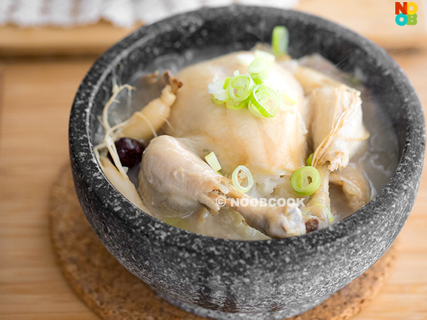Korean Ginseng Chicken Soup (Samgyetang) Recipe