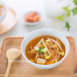 Korean Bean Sprout Kimchi Soup Recipe