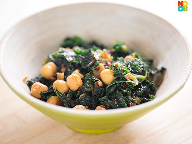 Sauteed Kale with Chickpea Recipe