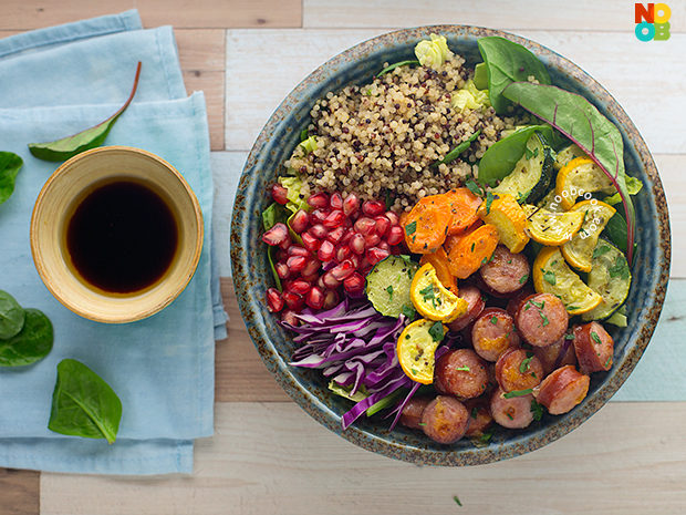 Sausage & Veggies Grain Bowl