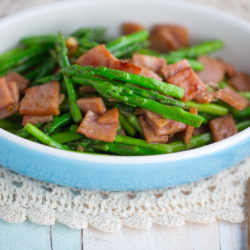 Stir-fry Asparagus & Ham Recipe