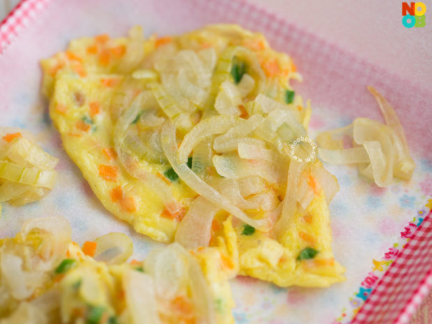 Chinese Onion Omelette Recipe