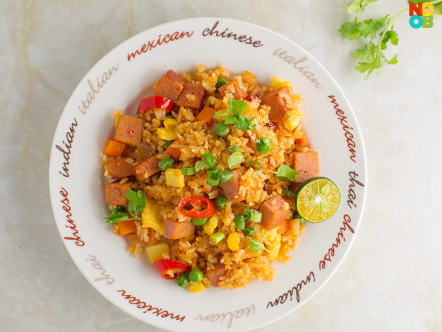 Sambal Spam Fried Rice Recipe