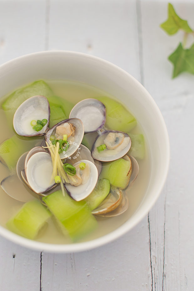 Loofah Clam Soup Recipe