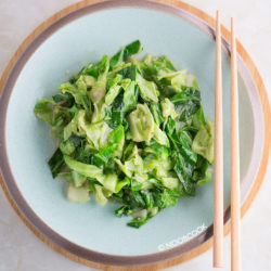 Stir fry Cabbage Outer Leaves Recipe