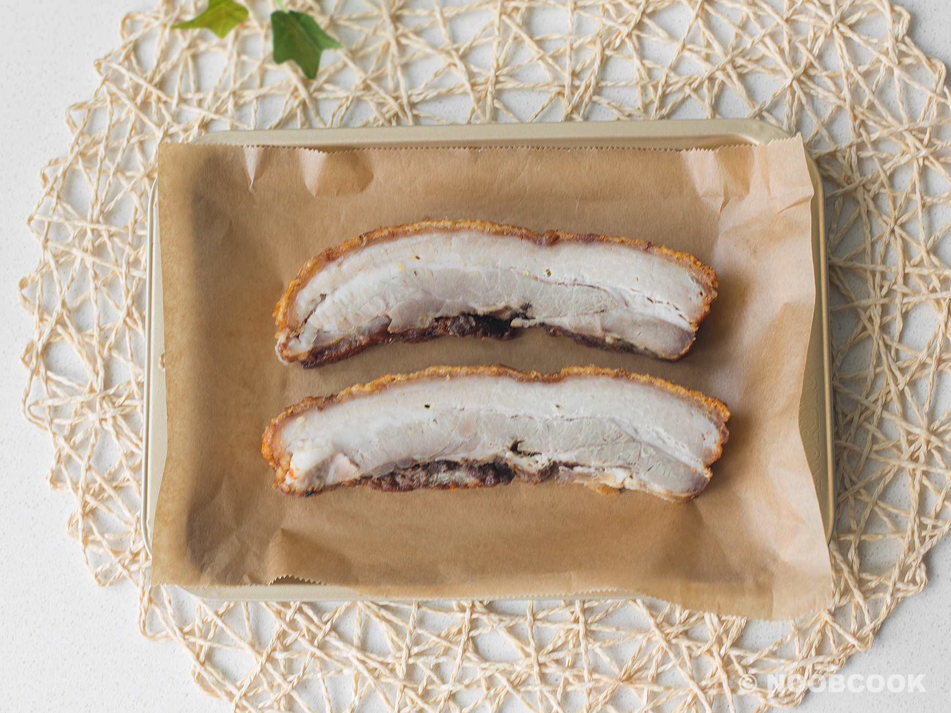 How to Make Roast Pork Skin Crackling Again | Noob Cook