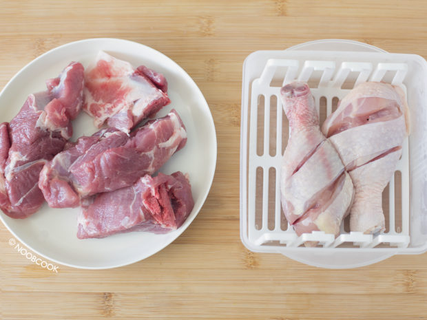 Pork Ribs & Chicken Drumsticks