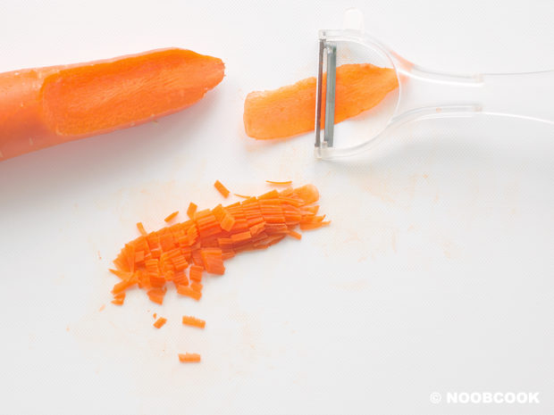 Thinly Diced Carrot
