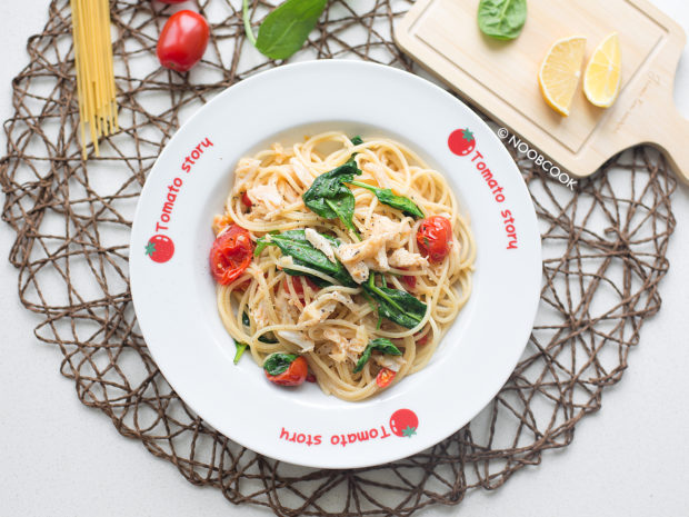 Crab Tomato Spaghetti Recipe