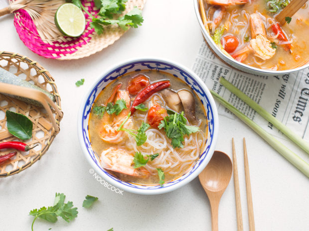 Tom Yum Shrimp Shirataki Noodles Recipe