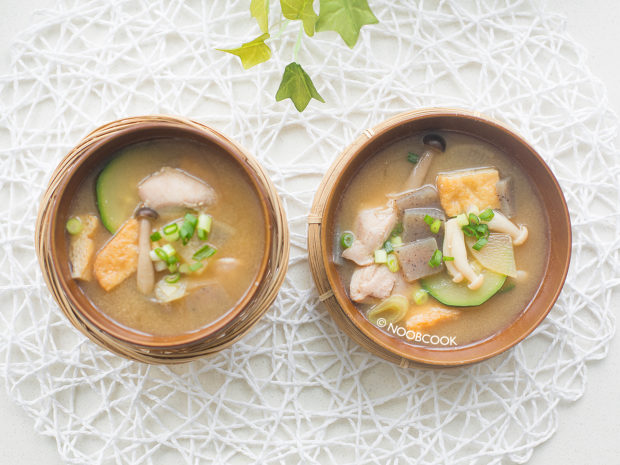 Low Carb Chicken & Veggies Miso Soup Recipe