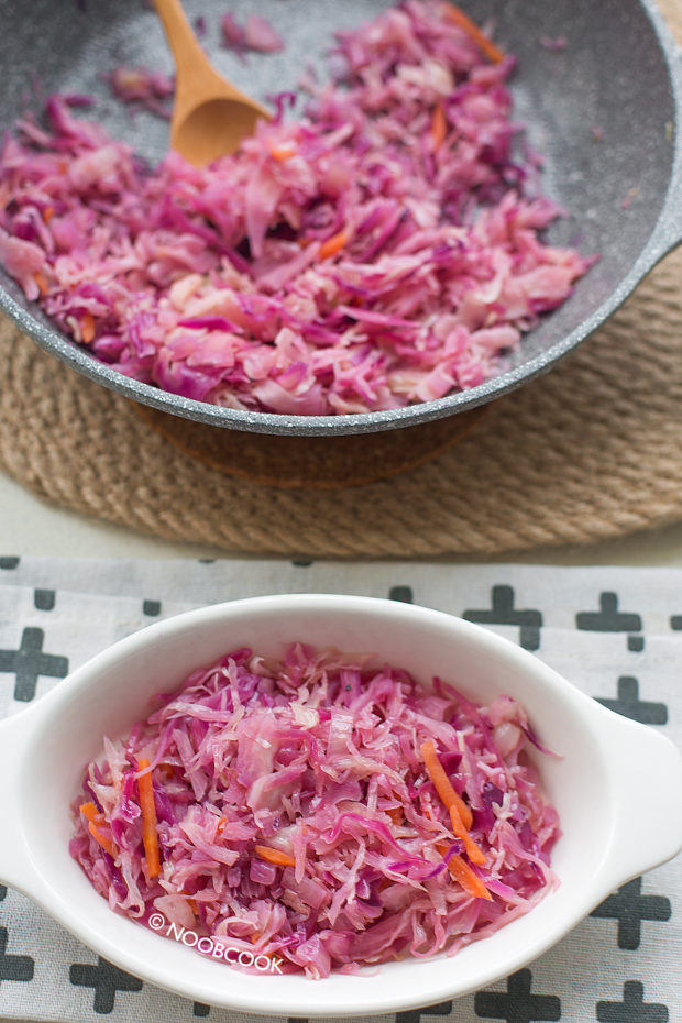 Braised Coleslaw in Red Wine Vinegar Recipe