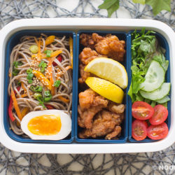 Sesame Soba Karaage Lunch Box Recipe
