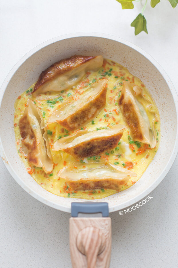 One-Pan Gyoza & Eggs Recipe