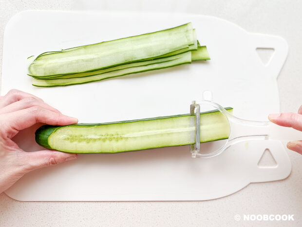 Making Cucumber Ribbons