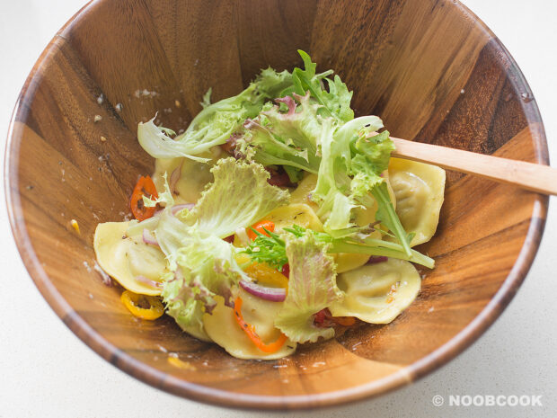 Ravioli Salad in Italian Dressing (Step-by-Step)