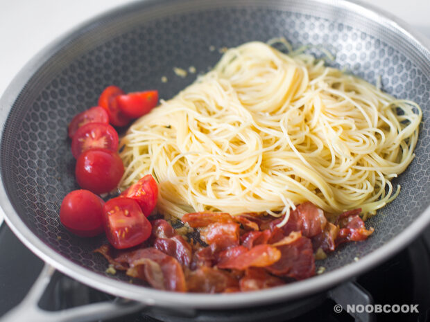 Parma Ham Pasta - Step by Step