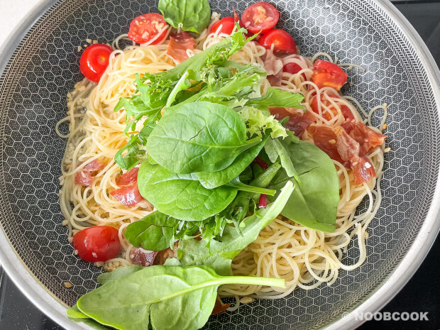 Parma Ham Pasta - Step by Step