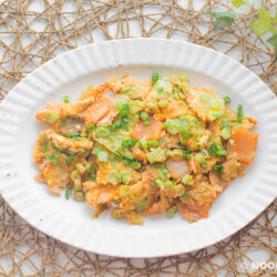Kimchi & Green Bean Omelette Recipe