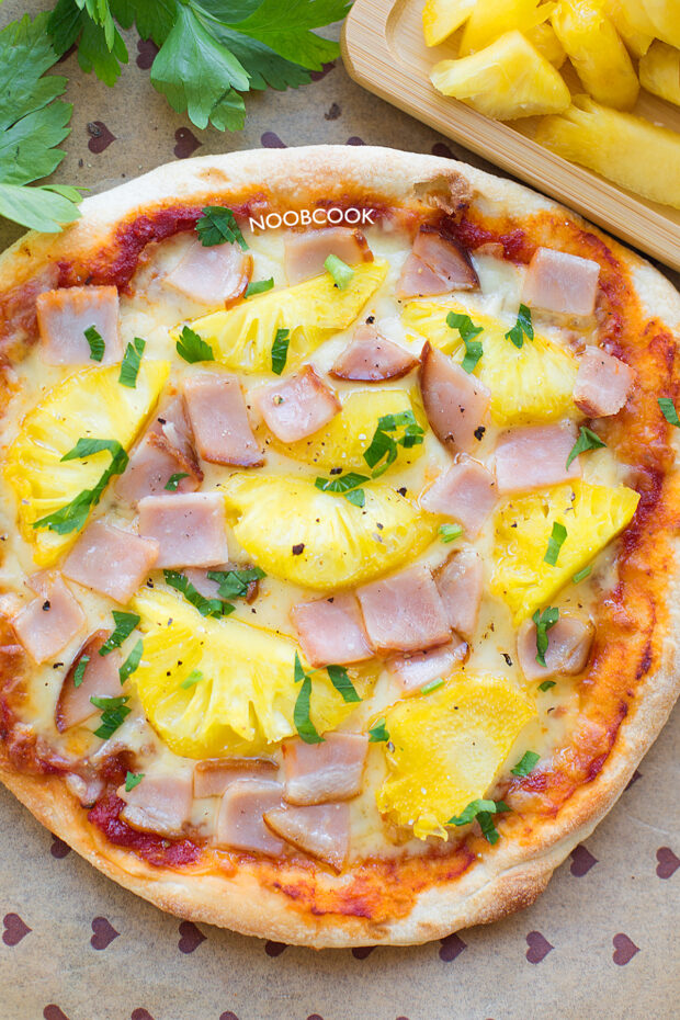 Hawaiian Focaccia Pizza Recipe