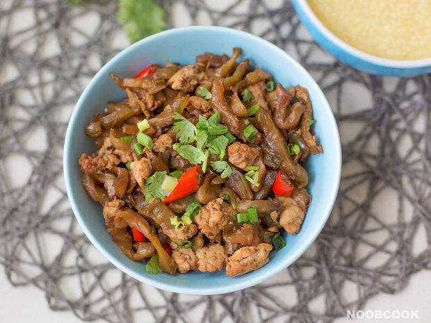 Szechuan Vegetable with Minced Chicken Recipe