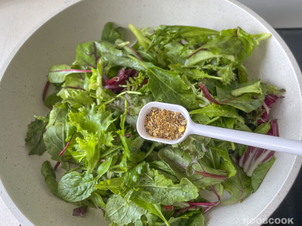Sautéed Salad Mix In the Pan