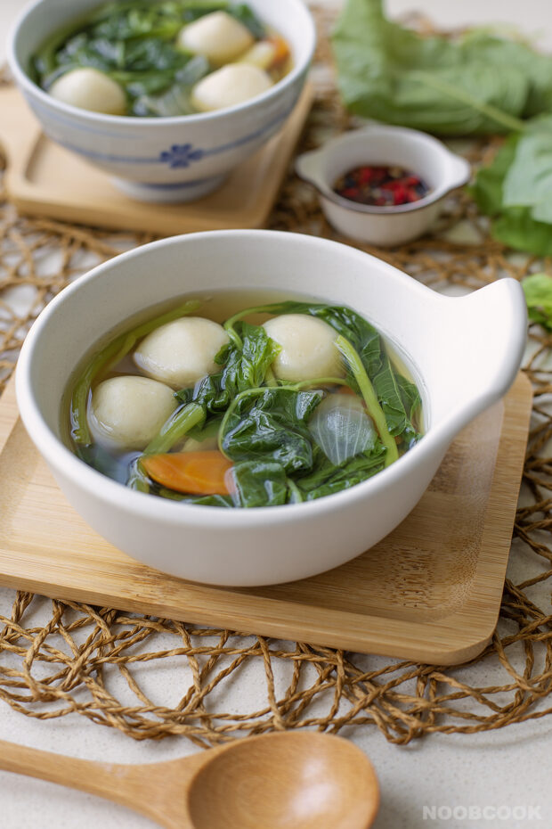 Spinach Fish Ball Soup Recipe
