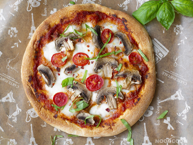 Mushroom Margherita Mini Pizza Recipe