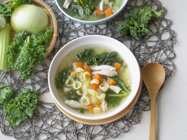 Kale Chicken Noodle Soup Recipe